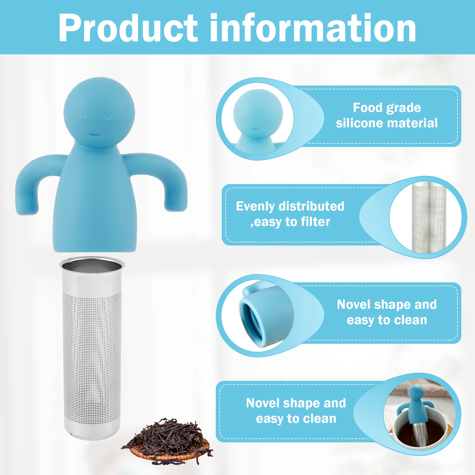 Infusor de aço inoxidável, fil - Loose Leaf Tea Infuser avaliação e preço